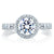 A.Jaffe Shared Prong Round Halo Diamond Engagement Ring MES168/62