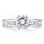 A.Jaffe Classic Princess Channel Set Diamond Cathedral Engagement Ring MES176/49