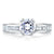 A.Jaffe Classic Princess Channel Set Diamond Cathedral Engagement Ring MES176/49