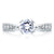 A.Jaffe Classic Pinched Shank Cathedral Channel Diamond Engagement Ring MES233/52