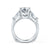 A.Jaffe Tapered Baguette Side Stone Diamond Engagement Ring MES263/115