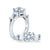 A.Jaffe Tapered Baguette Side Stone Diamond Engagement Ring MES263/115