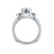 A.Jaffe Trellis Profile Three Stone Plus Diamond Engagement Ring MES278/236