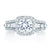 A.Jaffe Square Halo Three Row Diamond Engagement Ring MES279/243