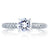 A.Jaffe Classic French Pave Rollover Waterfall Diamond Engagement Ring MES307/151
