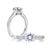 A.Jaffe Pave Bezel Set Diamond Engagement Ring MES336/123