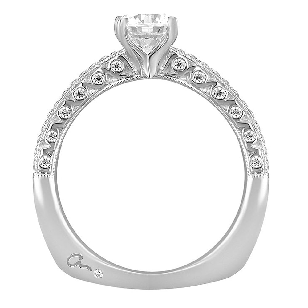 A.Jaffe Intricate Gallery Detail Diamond Engagement Ring MES381/101