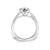 A.Jaffe Classic Half Bezel with Profile Diamond Solitaire Ring MES399/77