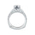 A.Jaffe Split Shank Peacock Engraved Diamond Engagement Ring MES452/196
