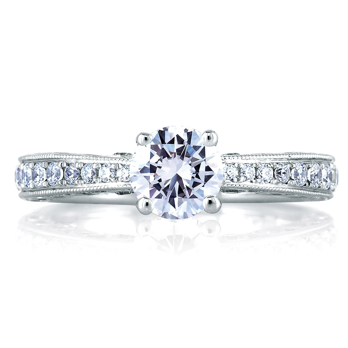 A.Jaffe Intricate Gallery Detail Diamond Engagement Ring MES453/138