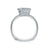 A.Jaffe Three Level Emerald Diamond Halo Engagement Ring MES493/213
