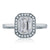 A.Jaffe Emerald Cut Diamond Halo Engagement Ring MES556/156