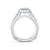 A.Jaffe Regal Triple Split Emerald Halo Diamond Engagement Ring MES568/162