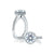 A.Jaffe Signature Round Halo Diamond Engagement Ring MES569/110