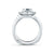 A.Jaffe Classic Bezel Halo Diamond Engagement Ring MES588/154