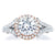 A.Jaffe Center of My Universe Rose Gold Diamond Halo Designer Engagement Ring MES636/148