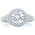 A.Jaffe Pavé Deco Double Round Halo Diamond Engagement Ring MES640/214
