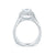A.Jaffe Deco Halo with Cushion Cut Center Diamond Engagement Ring MES641/212