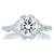 A.Jaffe Deco Floral Diamond Halo Engagement Ring MES645/82