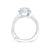 A.Jaffe Cushion Cut Halo with Baguette and Princess Shoulder Diamond Engagement Ring MES652/151