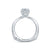 A.Jaffe Emerald Cut Delicate Pavé Peek-A-Boo Halo Diamond Engagement Ring MES677/107