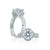 A.Jaffe Rollover Pavé Split Shank and Flower Halo Diamond Engagement Ring MES684/153