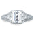 A.Jaffe Vintage Emerald Center Diamond Engagement Ring MES693/272