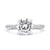 A.Jaffe French Pave Diamond Gallery Round Center Engagement Ring MES715/237
