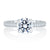 A.Jaffe Exquisite Micro Pave Round Diamond Quilted Engagement Ring MES743Q/121