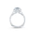 A.Jaffe Intricate Profile Detail Cushion Halo Diamond Quilted Engagement Ring MES754Q/191