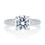 A.Jaffe Unique Split Shank Micro Pave Round Diamond Quilted Engagement Ring MES765Q/173