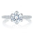 A.Jaffe Royal Inspired Six Prong Round Diamond Quilted Engagement Ring MES767Q/183
