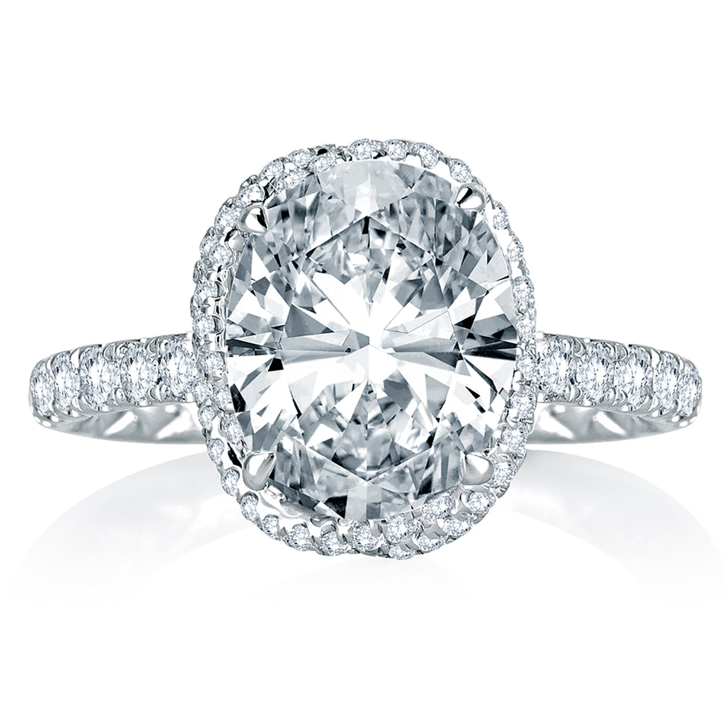 cear pavé 18K YELLOW GOLD LOVE IN VERONA MEDIUM PAVE DIAMOND FLOWER