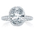 A.Jaffe Dazzling Oval Pave Vine-Crossover Diamond Engagement Ring MES768Q/194