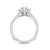 A.Jaffe Pear Shape Diamond Halo Split Shank Engagement Ring MES824/164