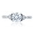 A.Jaffe Intricate Side Stone Diamond Engagement Ring MES829/130