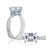 A.Jaffe East/West Emerald Cut Modern Vintage Diamond Engagement Ring MES846/157