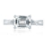 A.Jaffe East/West Emerald Cut Modern Vintage Diamond Engagement Ring MES846/157