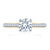 A.Jaffe Two Tone Round Pave Accent Modern Diamond Engagement Ring MES848/131