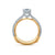 A.Jaffe Two Tone Round Pave Accent Modern Diamond Engagement Ring MES848/131