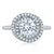 A.Jaffe Continuous Double Halo Pavé Diamond Engagement Ring MES857/145