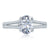 A.Jaffe Split Shank French Pavé Double Prong Oval Center Diamond Engagement Ring MES862/181