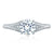 A.Jaffe Intricate Modern Vintage Split Shank Knife Edge Diamond Engagement Ring MES871/129