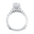 A.Jaffe Signature Diamond Peek-A-Boo Halo with Gallery Accent Engagement Ring MESRD2774/232