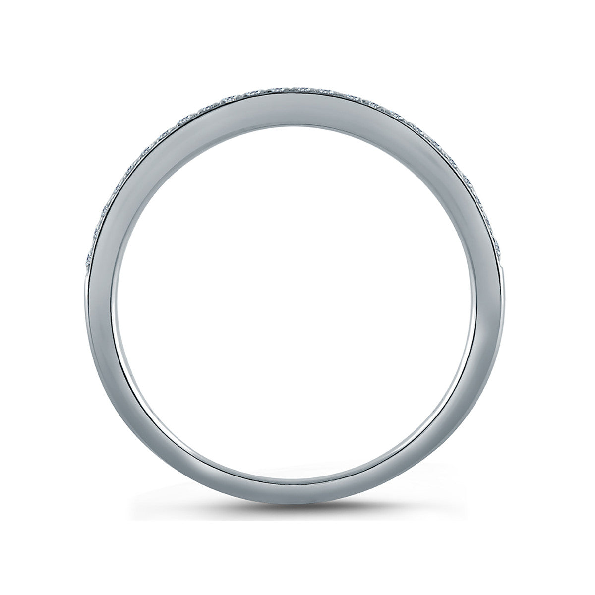 A. Jaffe Delicate Half Circle Diamond Wedding Band MR1557/13