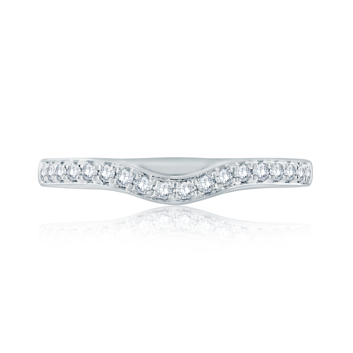 A.Jaffe Classic Contoured Diamond Wedding Band MR1640/14