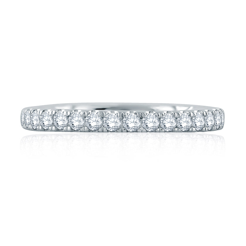 A.Jaffe French Pavé Set Diamond Quilted Wedding Band MR2165Q/40