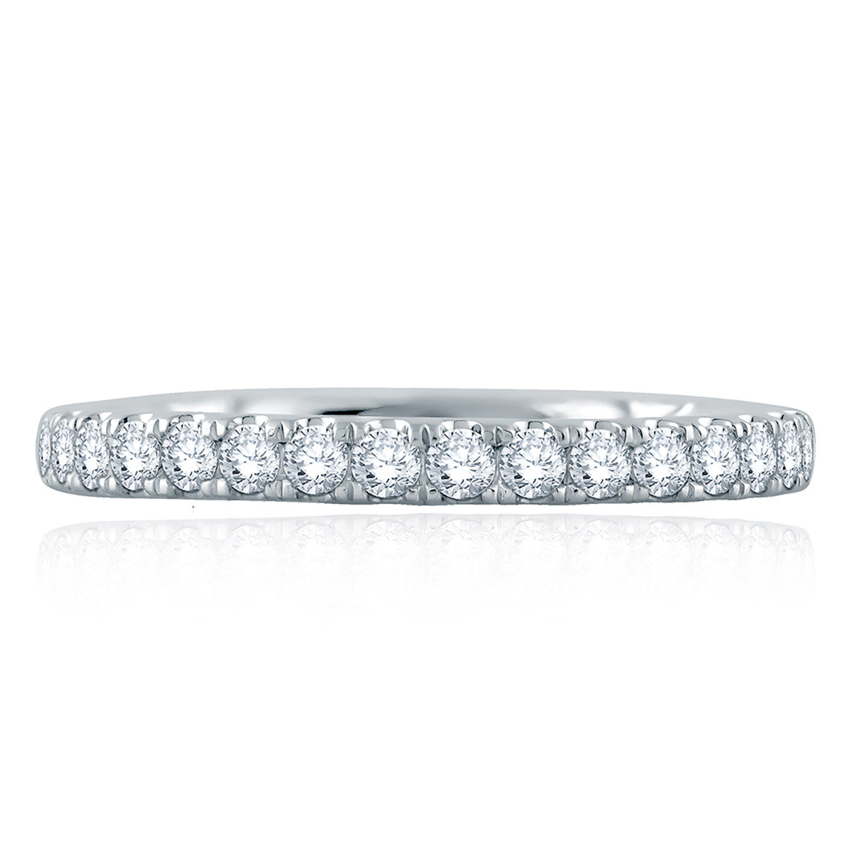 A. Jaffe French Pave Quilted Diamond Wedding Band MR2166Q/40