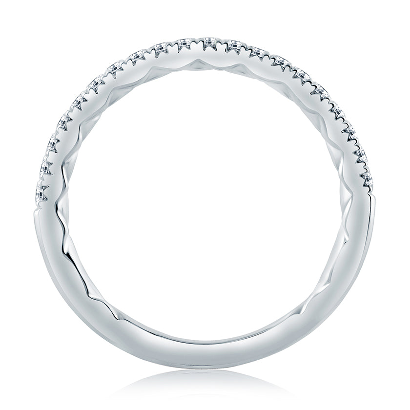 A.Jaffe Delicate Diamond Quilted Wedding Band MR2168Q/24