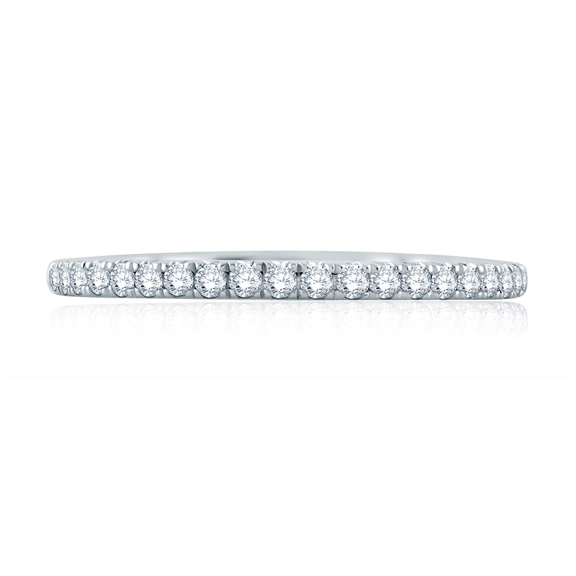 A.Jaffe French Pavé Set Diamond Quilted Wedding Band MR2174Q/24